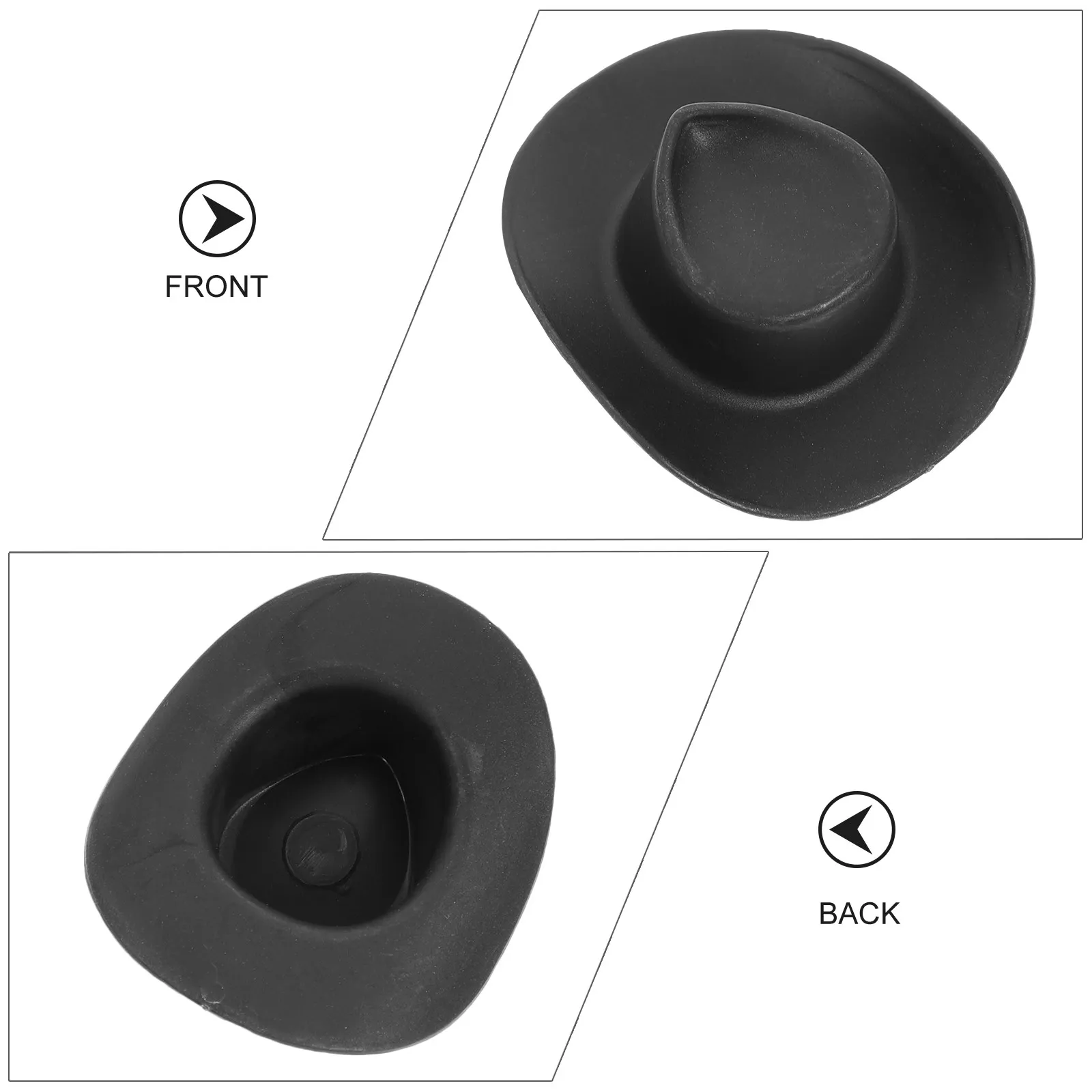 40 stuks mini-cowboyhoeden kleine lichtgewicht herbruikbare plastic mini-cowgirlhoeden voor feestknutseldecoratie-accessoires