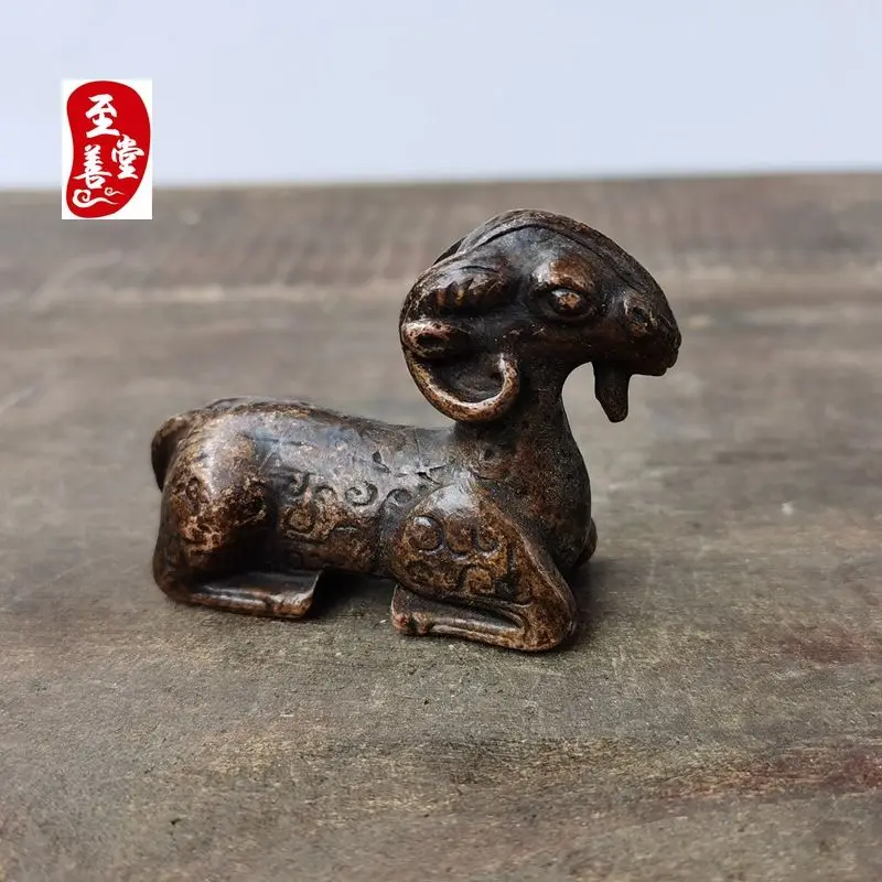 Retro sheep paperweight Ornament Decoration Tea Pet Figurines Desk Decor Accessories
