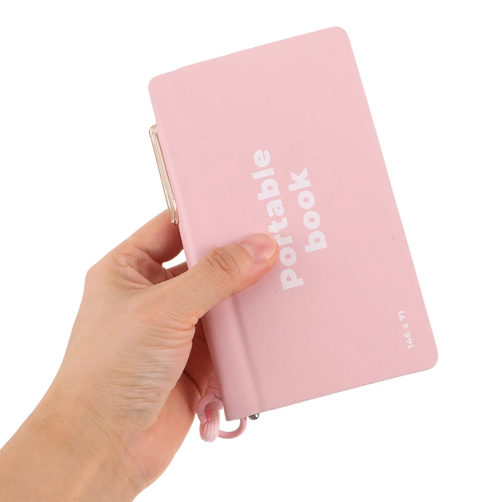 Pocket Notebook PU Mini Portable Notepad Small Memo Pad Pen Holder Compact Organizer School Office Supplies Memo Pads Cute