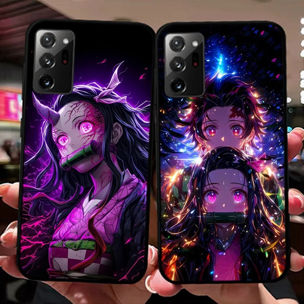 D-Demon S-Slayer K-Kamado N-Nezuko Phone Case For Samsung Note 8 9 10 20 Pro Plus Lite M 10 11 20 30 21 31 51 A 21 22 42 02 03