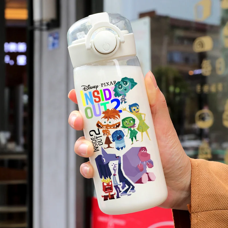 

Disney Inside Out 2 Animation Cartoon Outdoor Sports Portable Bottle Cup Joy Sadness Fear Disgust Fitness Cycling Children Gift