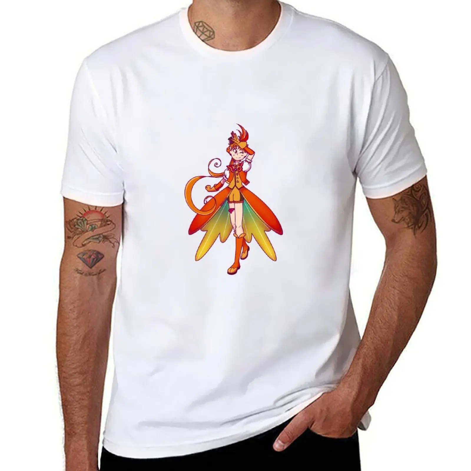 

Hirogaru Sky Precure Cure Wing T-Shirt men t shirt cotton 100% graphic t shirts for man