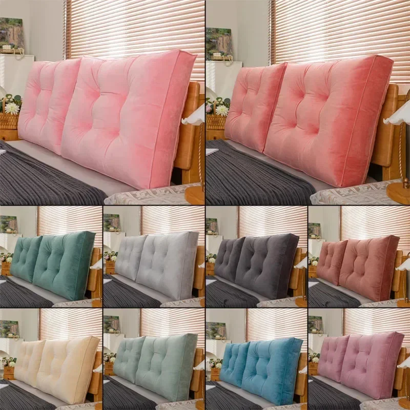 

Fashion Large Backrest Removable Lumbar Pillow Square Sofa Cushion Comfortable Bedside Cushions Pillows Decor Home