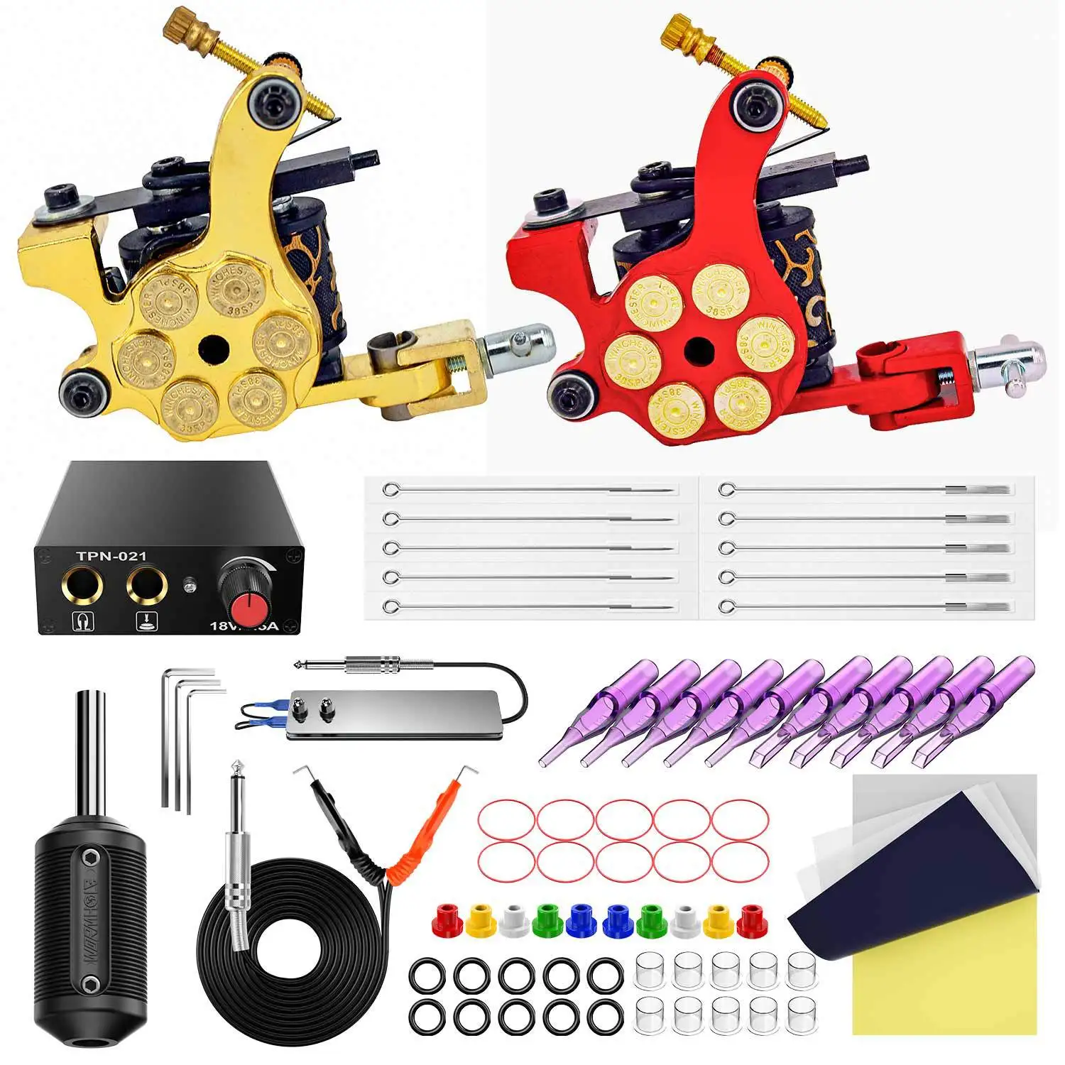 

Bullet tattoo machine set secant fog machine tattoo tool kit teaching set on behalf of hook line foot power supply