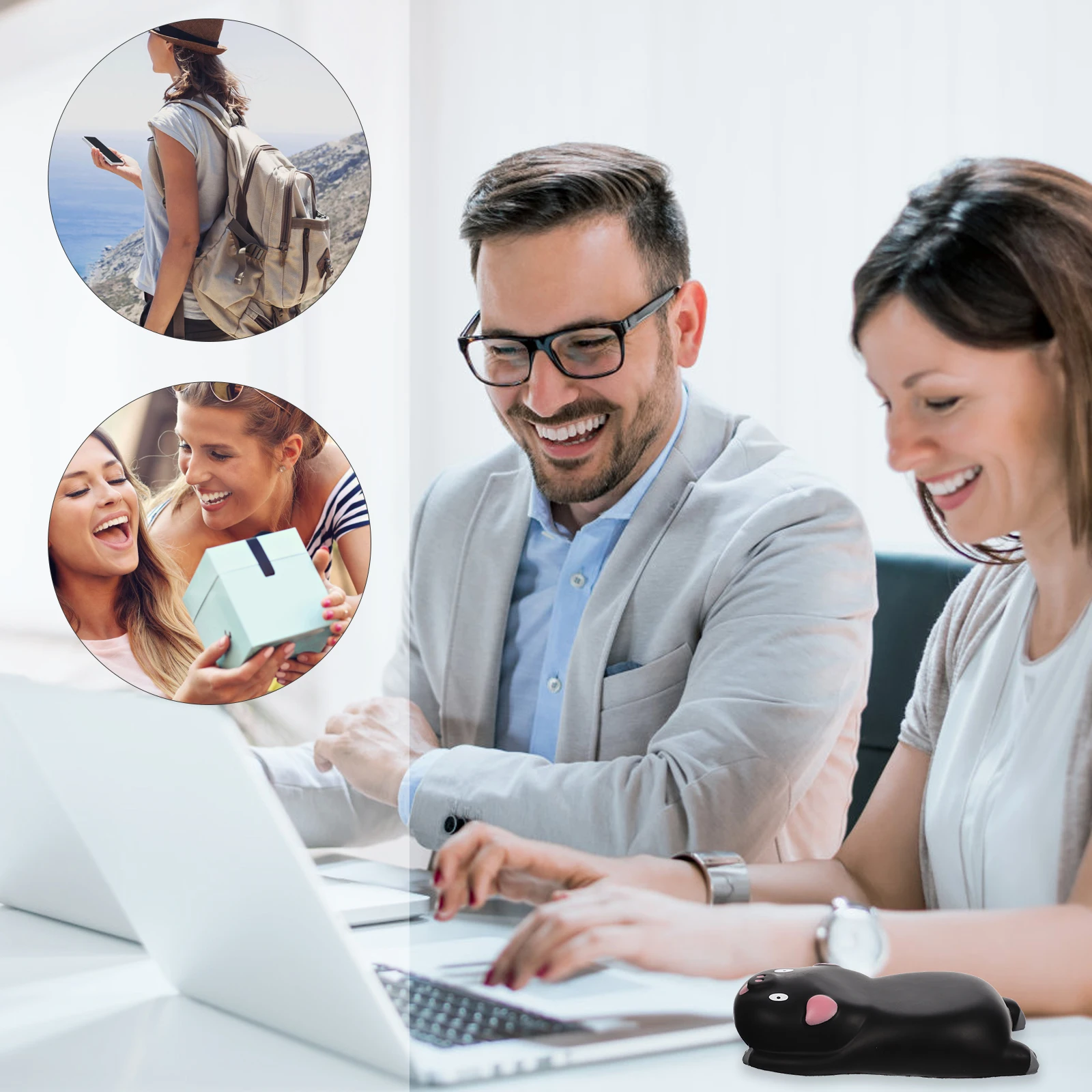 Memory Foam Wrist Pad Desk Mouse Rest Pads for Office Computer Human Body Ergonomic