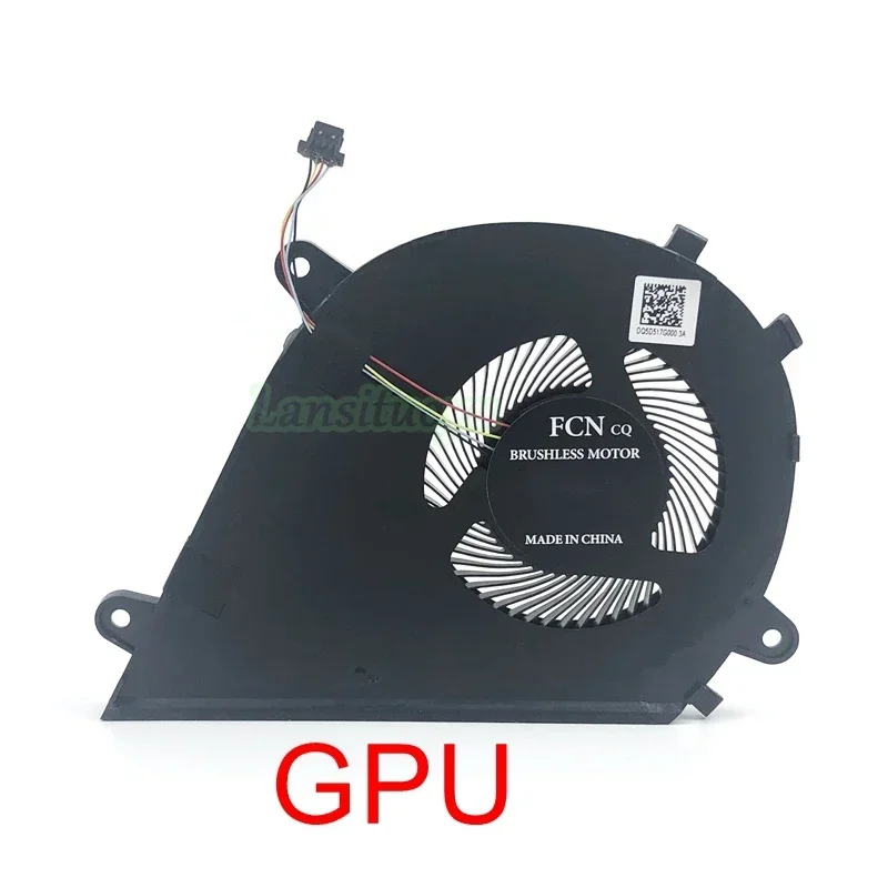 Nuevo ventilador de refrigeración GPU para CPU de ordenador portátil para Asus Mars15 VX60 VX60GT K571 X571G F571G F571GD F571GT GT9750 radiador enfriador GTX1650 DC 5V
