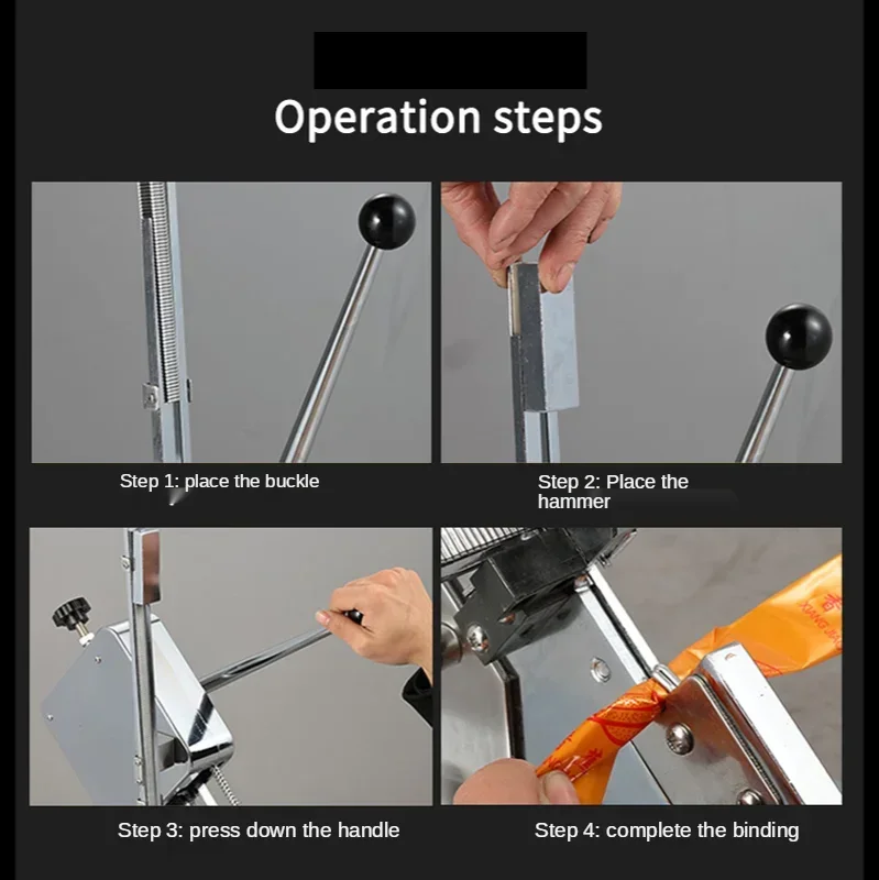 Manual Sausage Tying Packer Ham Dotter U-Shape Food Sealing Machine for Supermarket Bags Packaging