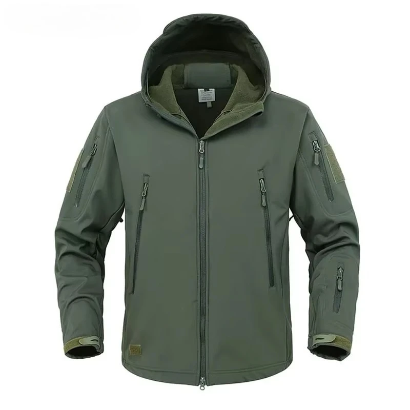 

Military Shark Skin Soft Shell Jackets Men Tactical Windproof Waterproof Jacket Men Army Combat Jackets Mens Hooded Bomber Coats