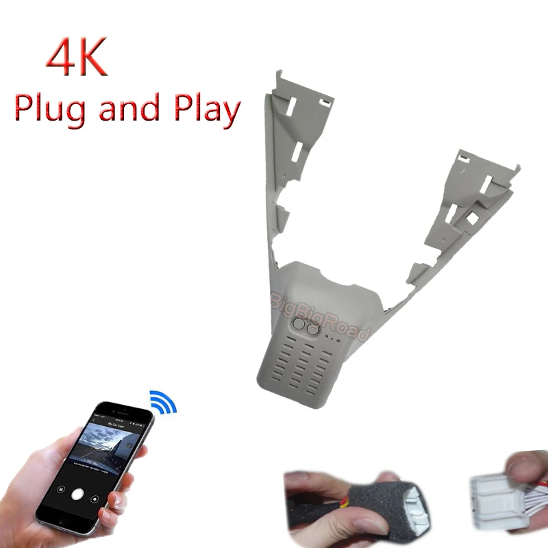 4K Plug And Play Car Wifi DVR Video Recorder Dash Cam Camera For Volkswagen Sagitar 2022 2023 Full HD 2160P Wide Angle