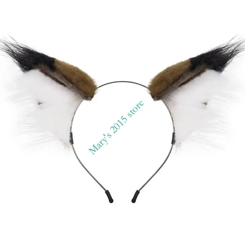 

Плюшевая повязка для волос с кошачьими ушками, меховые повязки на голову для поклонников аниме Coser и любителей ролевых игр,