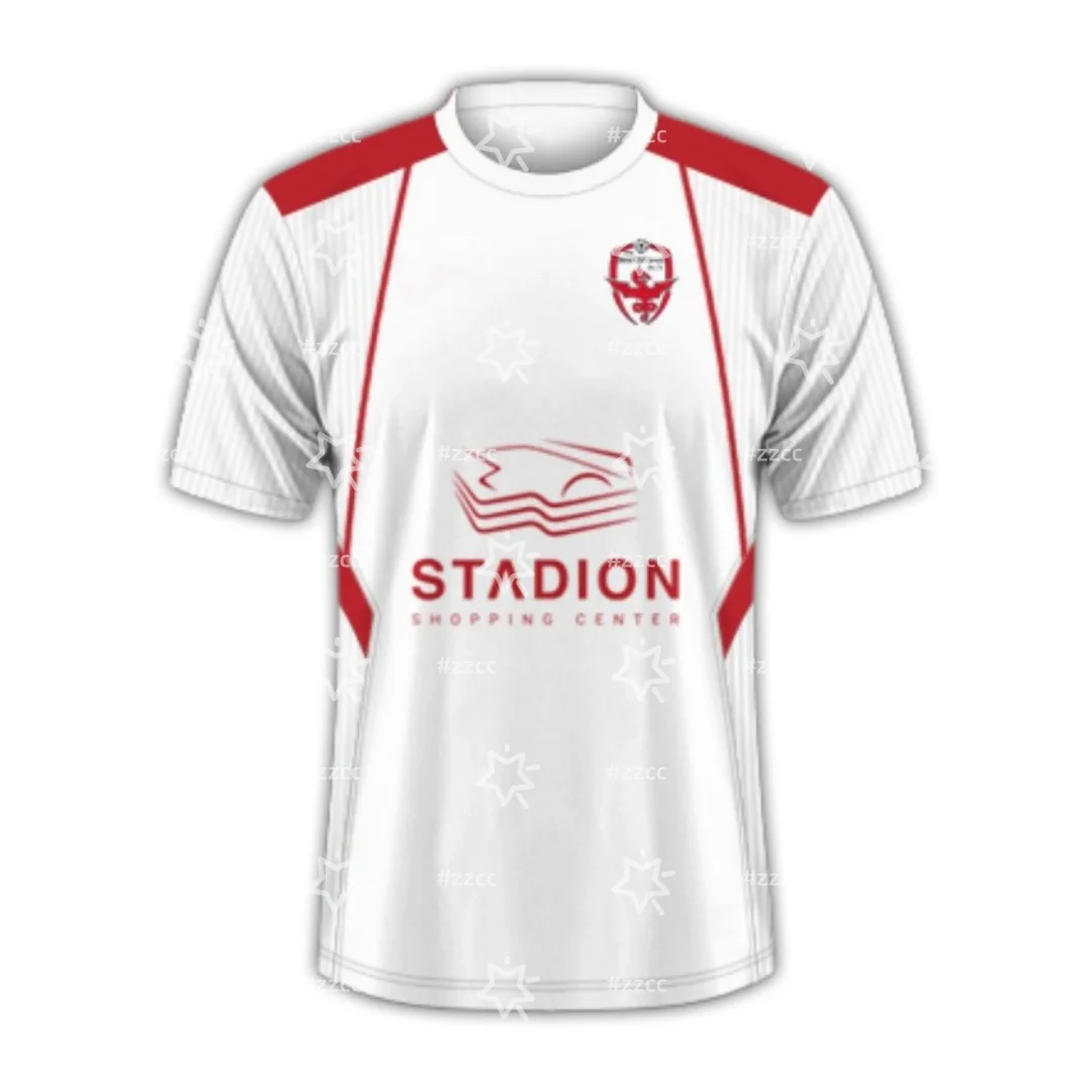 25-26 الدوري الأول الصربي RFK Grafixar Beograd المنزل لكرة القدم جيرسي مباراة التدريب جيرسي الرياضة تي شيرت رجالي تي شيرت للأطفال #2