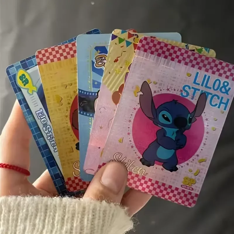 

5 упаковок коллекционных карточек Disney Stitch — карточки с персонажами. | редкие карты | Коллекция красочных карточек | красочные, блестящие, милые открытки
