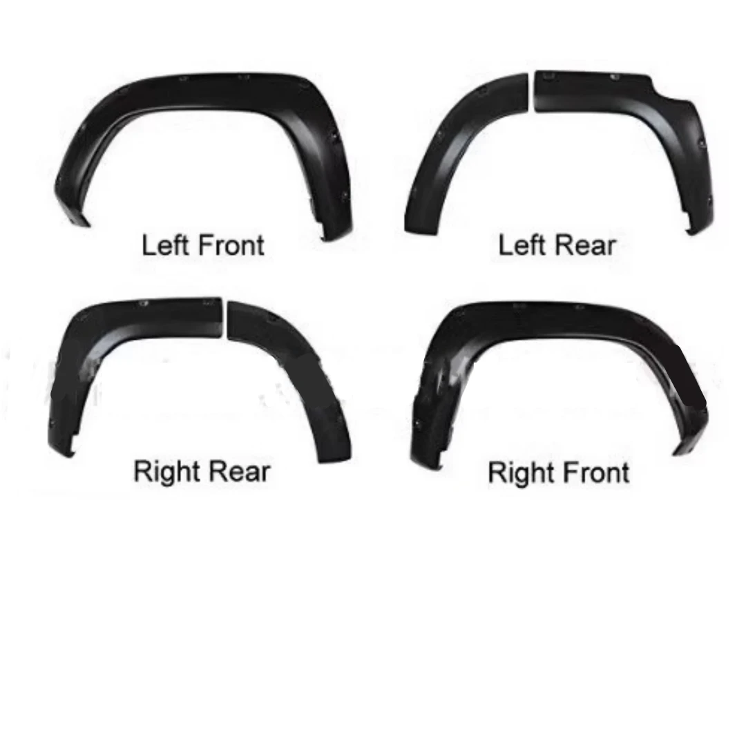 For Toyota 4runner Car Fender Flares Arch Wheel Eyebrow Protector Mudguard Sticker Assembly Auto Accessories