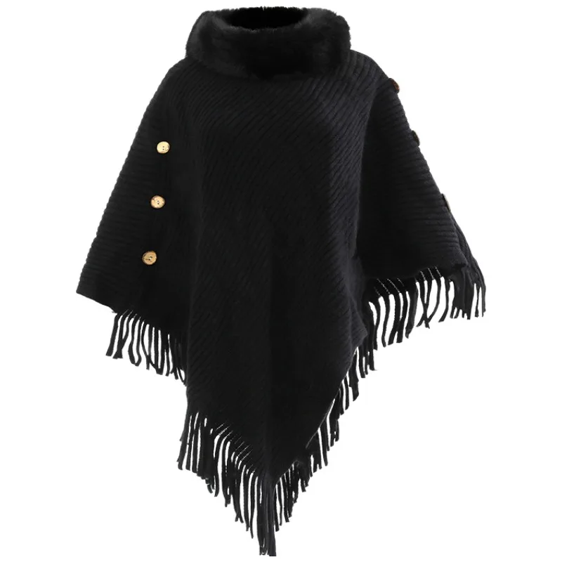 

Women's solid color autumn and winter shawl, soft and comfortable fabric, suitable for daily commuting, women's loose shawl