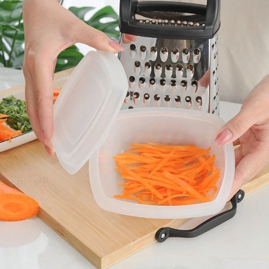 4-Sided Multifunctional Vegetable Planer Carrot Potato Vegetable Cutter Kitchen Tool Stainless Steel Cheese Planer Ginger Grater