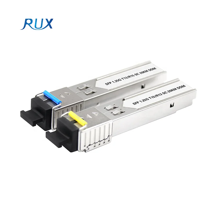 1.25G BIDI Wavelength 1310NM/1490NM/1550NM SC 20KM DDM SFP Transceiver Module