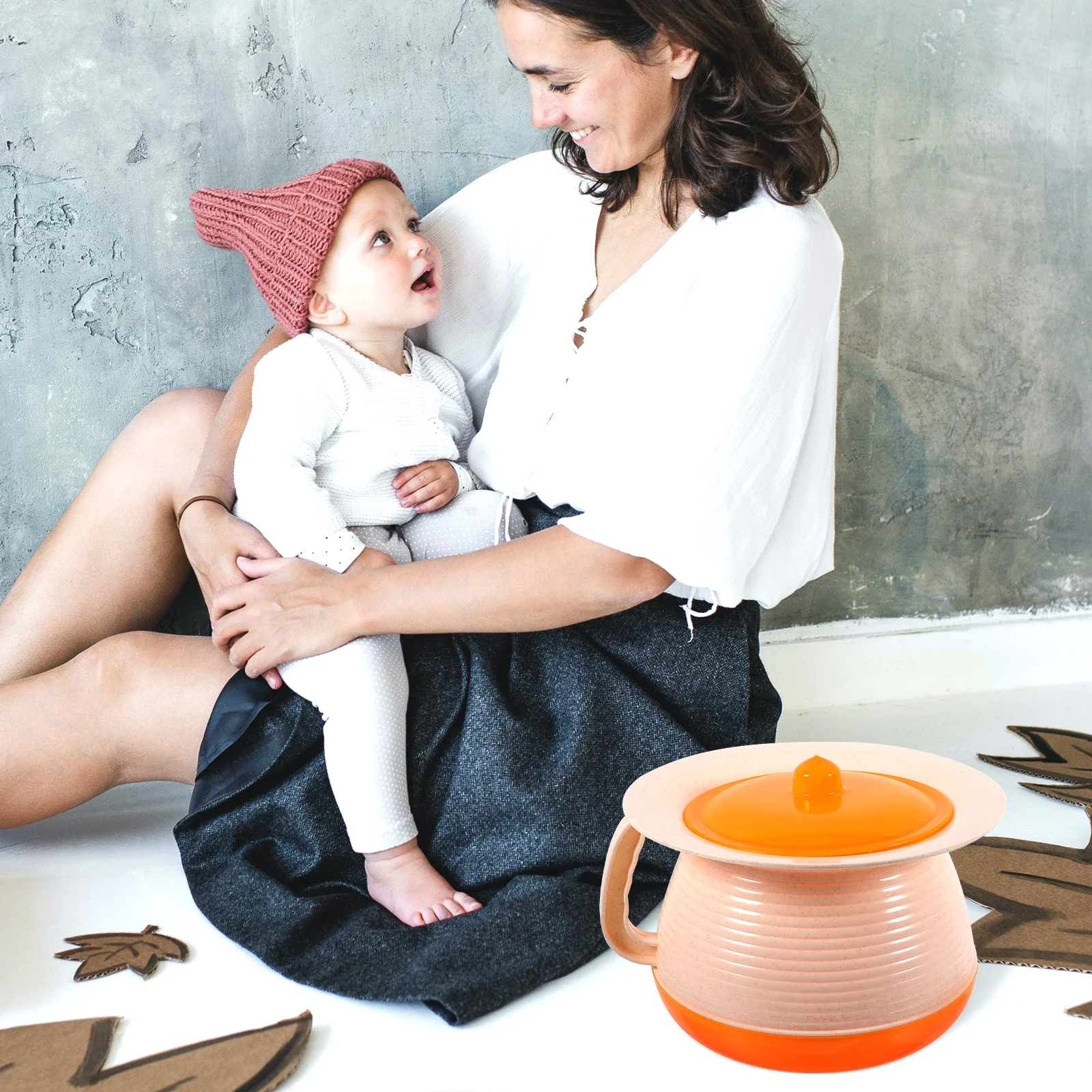 سميكة PP المبصقة مع غطاء المحمولة دلو البول لكبار السن الاطفال غرفة نوم المنزل استخدام غرفة وعاء البلاستيك أواني البول #6