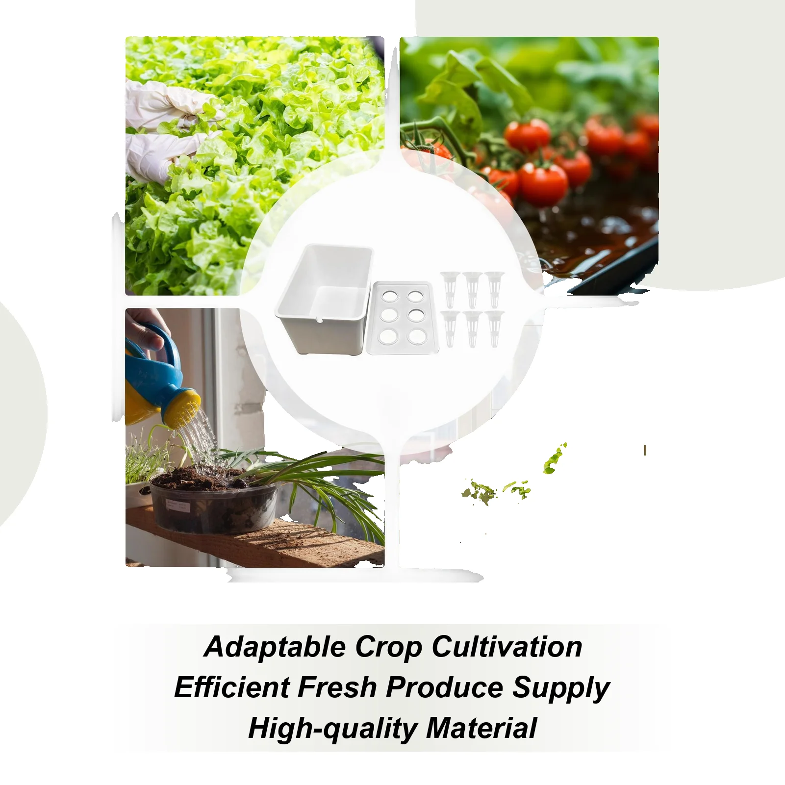 

Система выращивания гидропоники, система проращивания с 6 отверстиями, коробка для посадки овощей, цветов, фруктов, в помещении и на открытом воздухе