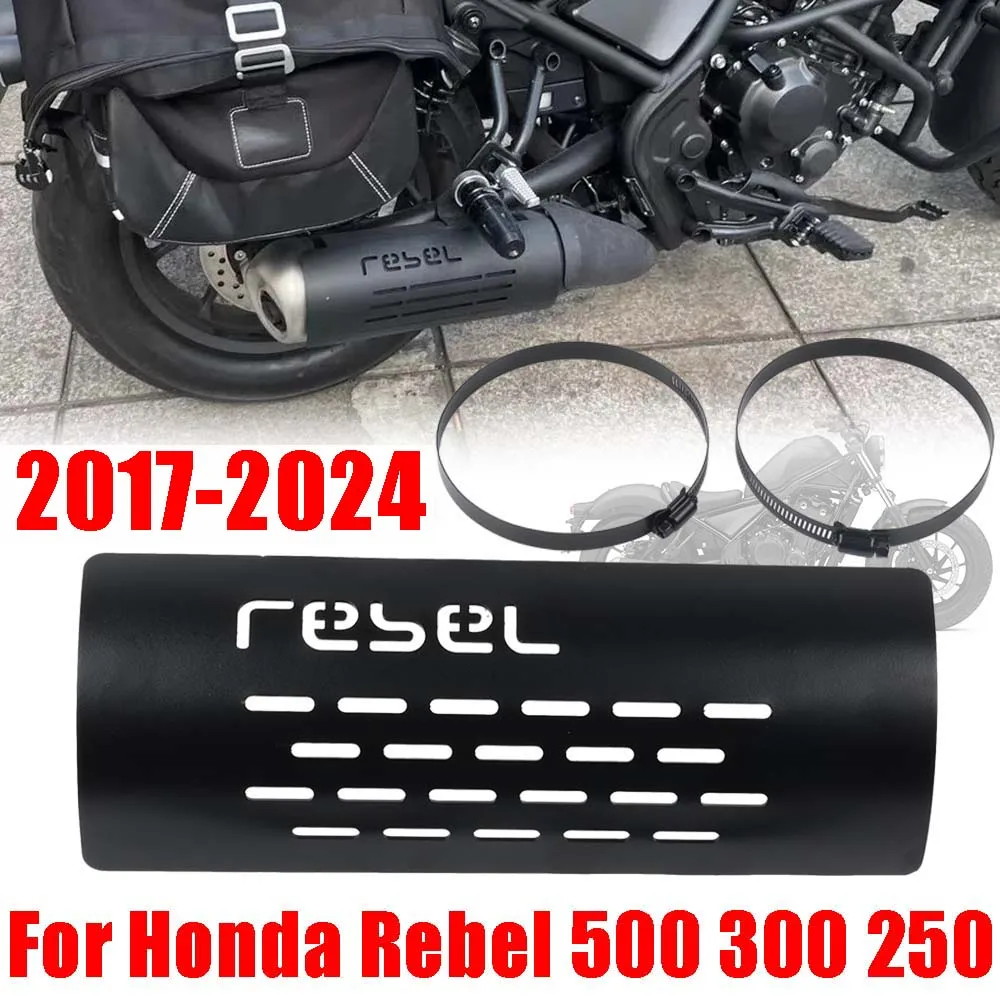 

Exhaust Muffler Pipe Heat Shield Guard Anti-scald Cover For Honda Rebel CMX 500 300 250 Rebel300 Rebel500 2017- 2024 Accessories