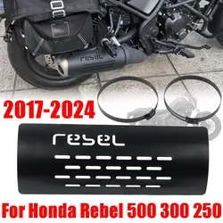 Exhaust Muffler Pipe Heat Shield Guard Anti-scald Cover For Honda Rebel CMX 500 300 250 Rebel300 Rebel500 2017- 2024 Accessories