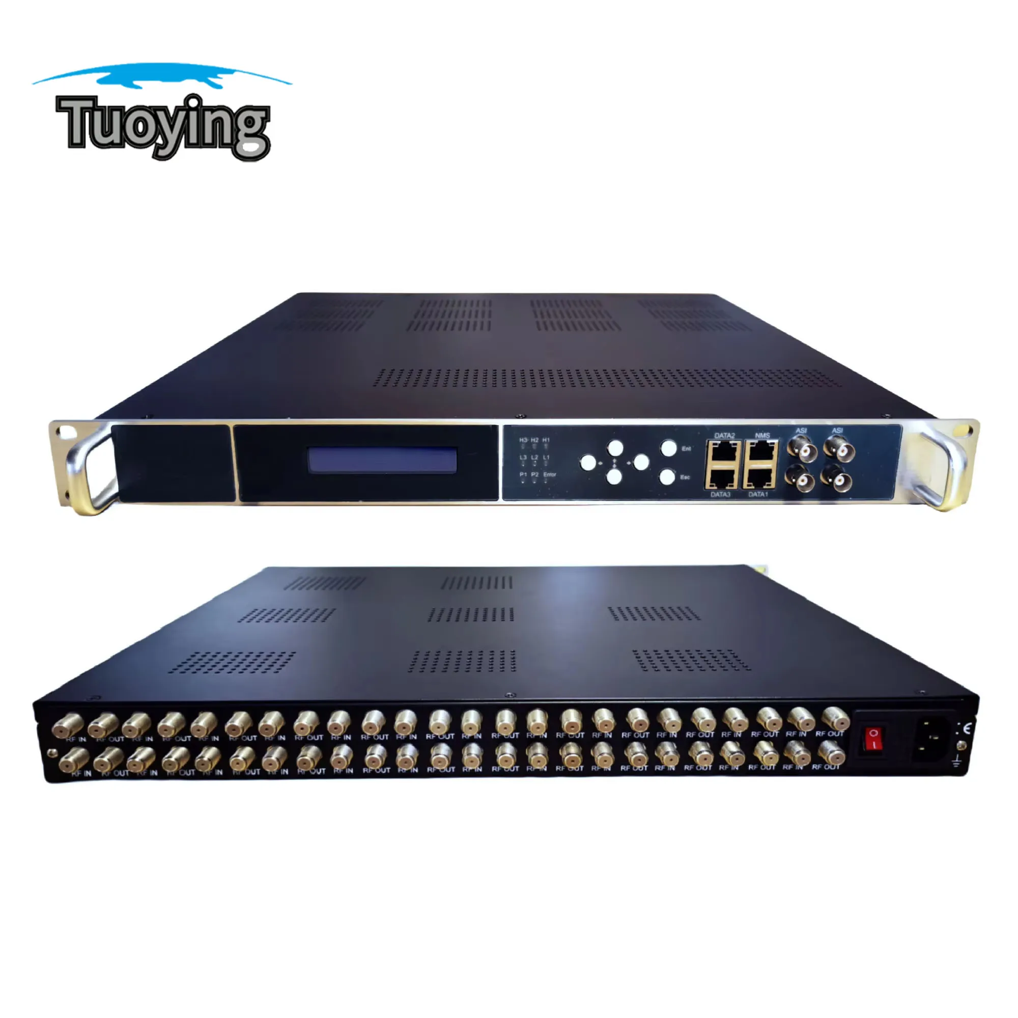 

8 12 16 24-канальный радиочастотный тюнер для Ip Asi Stream Gateway Dvb-s2 S2x Dvb-c Dvb-t2 Atsc Isdbt Ird Receiver Hls Srt Http Udp Protocol