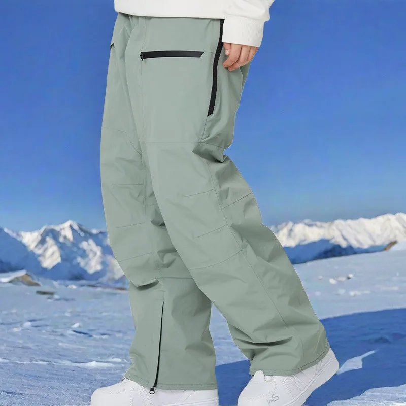 Pantalon de ski imperméable coupe-vent pour hommes et femmes, vêtements de motoneige, pantalon de neige chaud, anti-antioxydants, hiver, nouveau, 2025