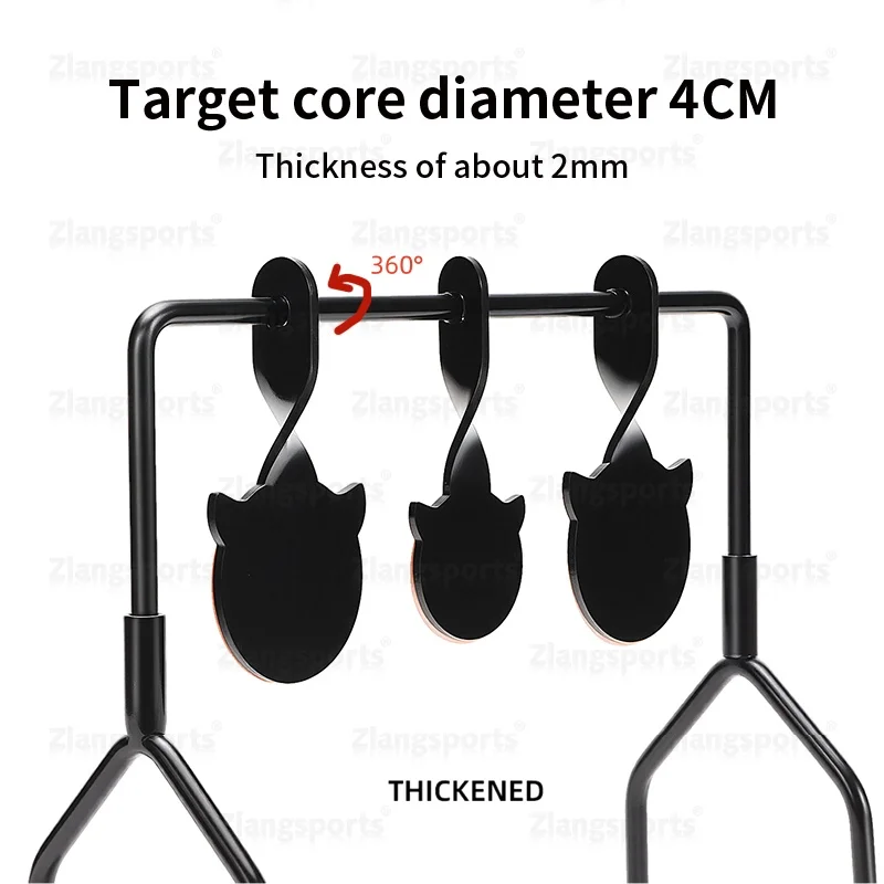 Zlangsports Rotating Metal Target Stand 3 Shooting Training Iron Targets for Airsoft Air Rifle Air Pistol Training view 5