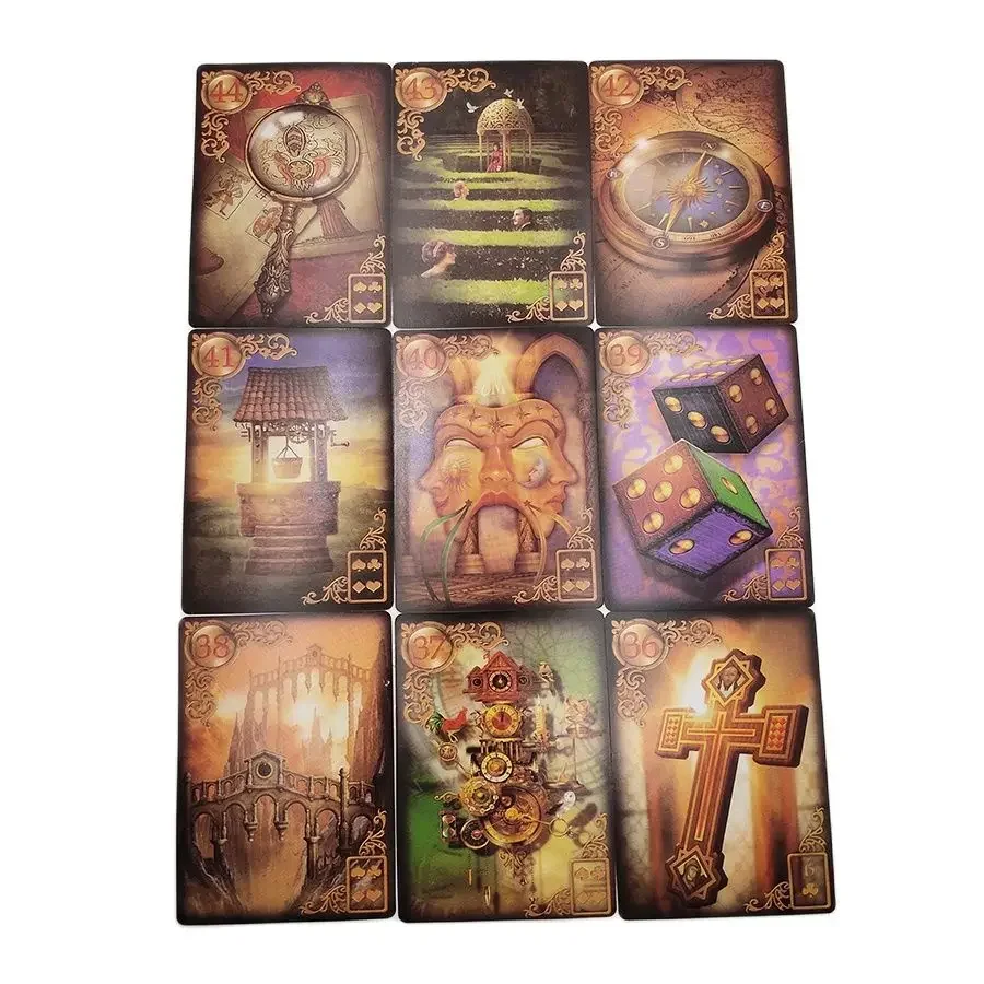 

Reverie Lenormand Tarot Deck 47 Cards Set Fate Divination Tarot Card Game Full English Version Board Games With Online Guidebook