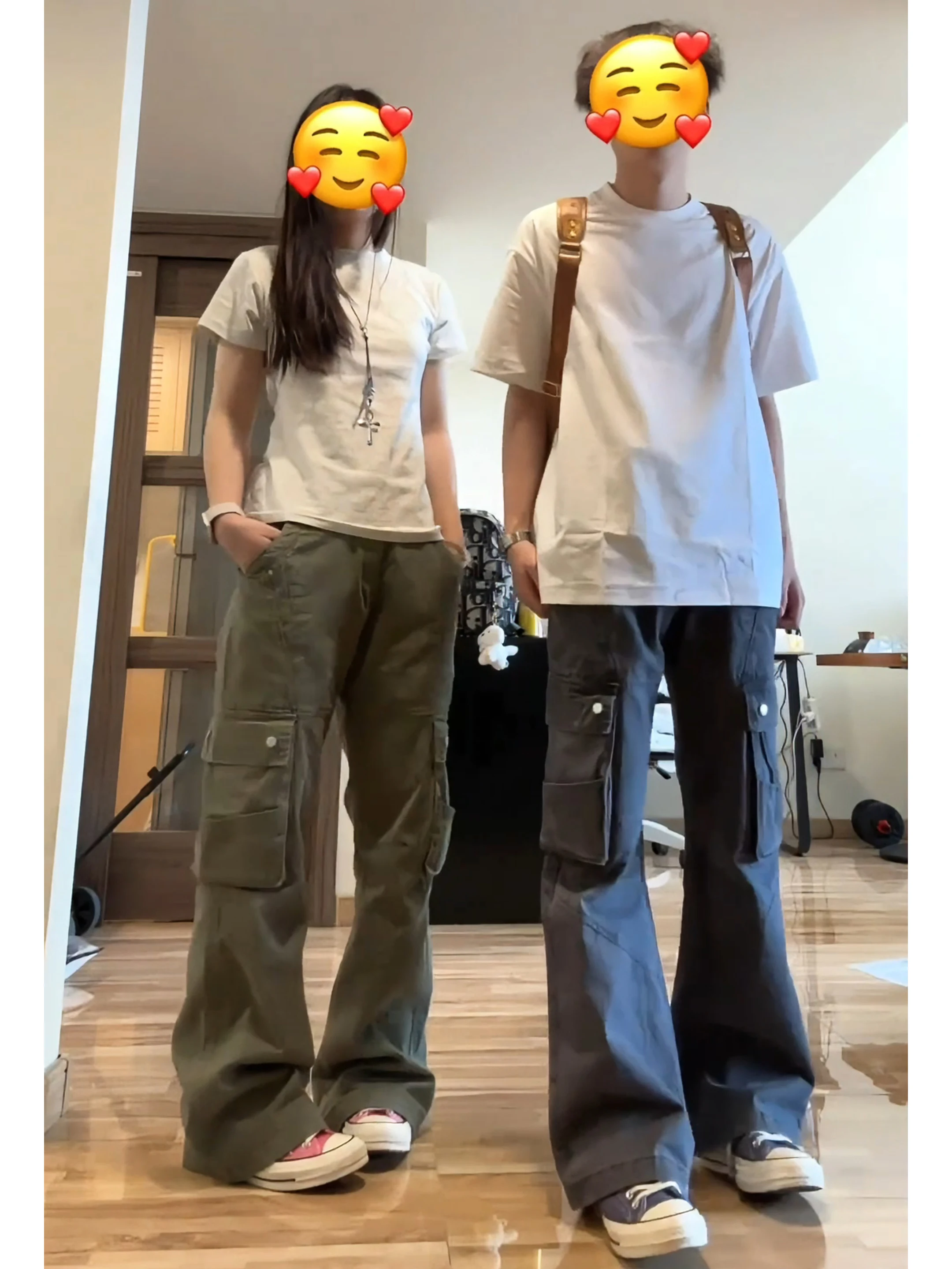 

American Sle Wide Leg Workwear Pants Men's Straight Cut Multi ket Loose Fit Casual Trousers Spring Youth Faion