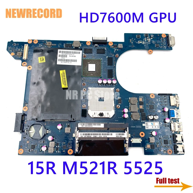 

For Dell Inspiron 15R M521R 5525 Laptop Motherboard QCL10 LA-8251P CN-0Y7MXW 0Y7MXW Socket FS1 DDR3 HD7600M Graphics