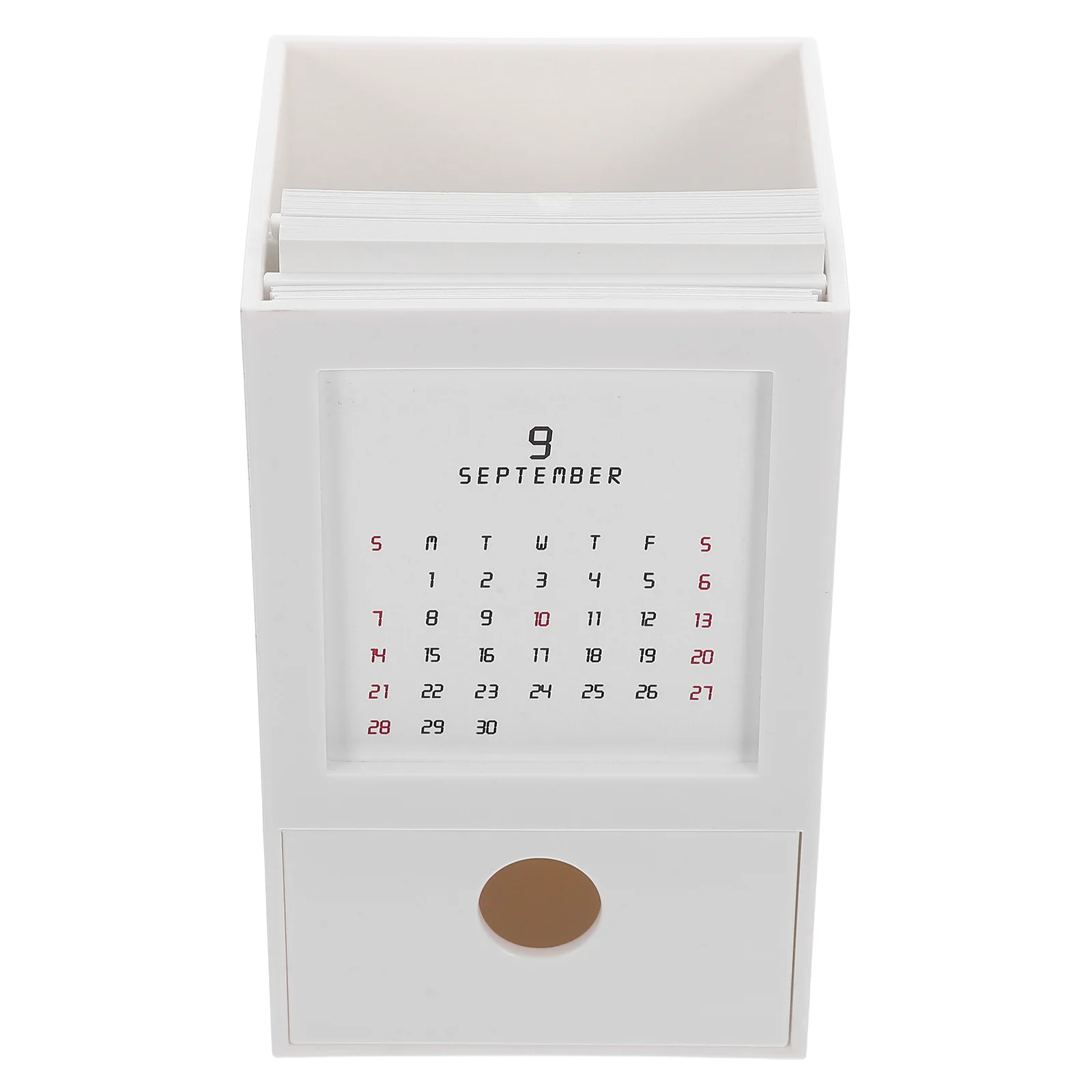 

1Set Multifunctional Desktop Pen Holder Calendar Plastic Pencil Cup Organizer Office Home School Stationery Storage Stand