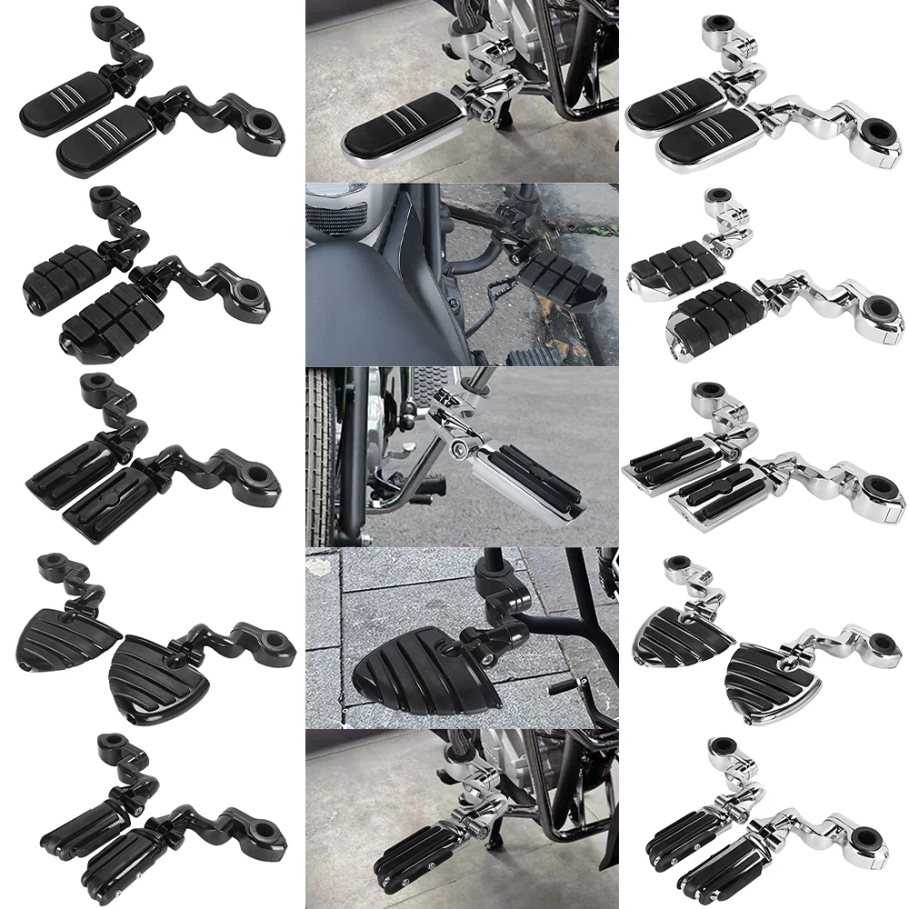 

1,25 "крепление шоссейных подножек, защита двигателя, подставка для ног мотоцикла, черная для Harley Honda Yamaha Road King Sportster 883 Softail