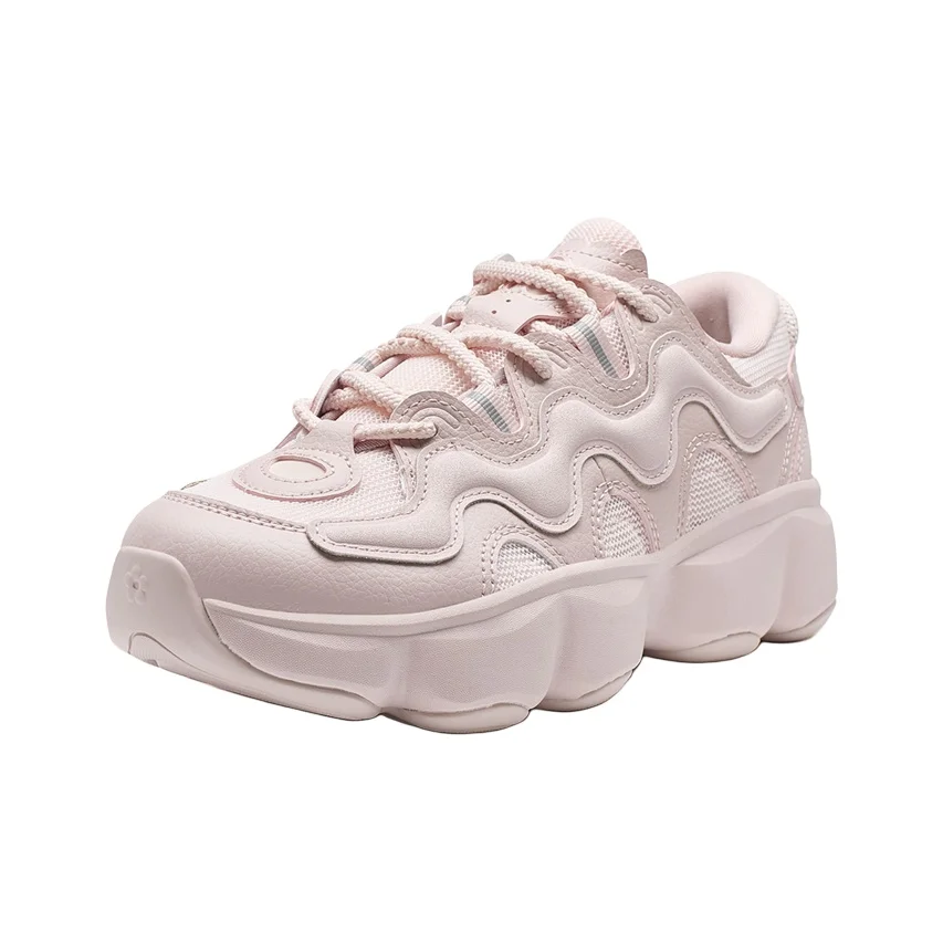 XTEP Petal Shoes 2.0 Comfortable Height Increasing Low top Casual Shoes Women's Light Pink/Pure Pink 976318320003/