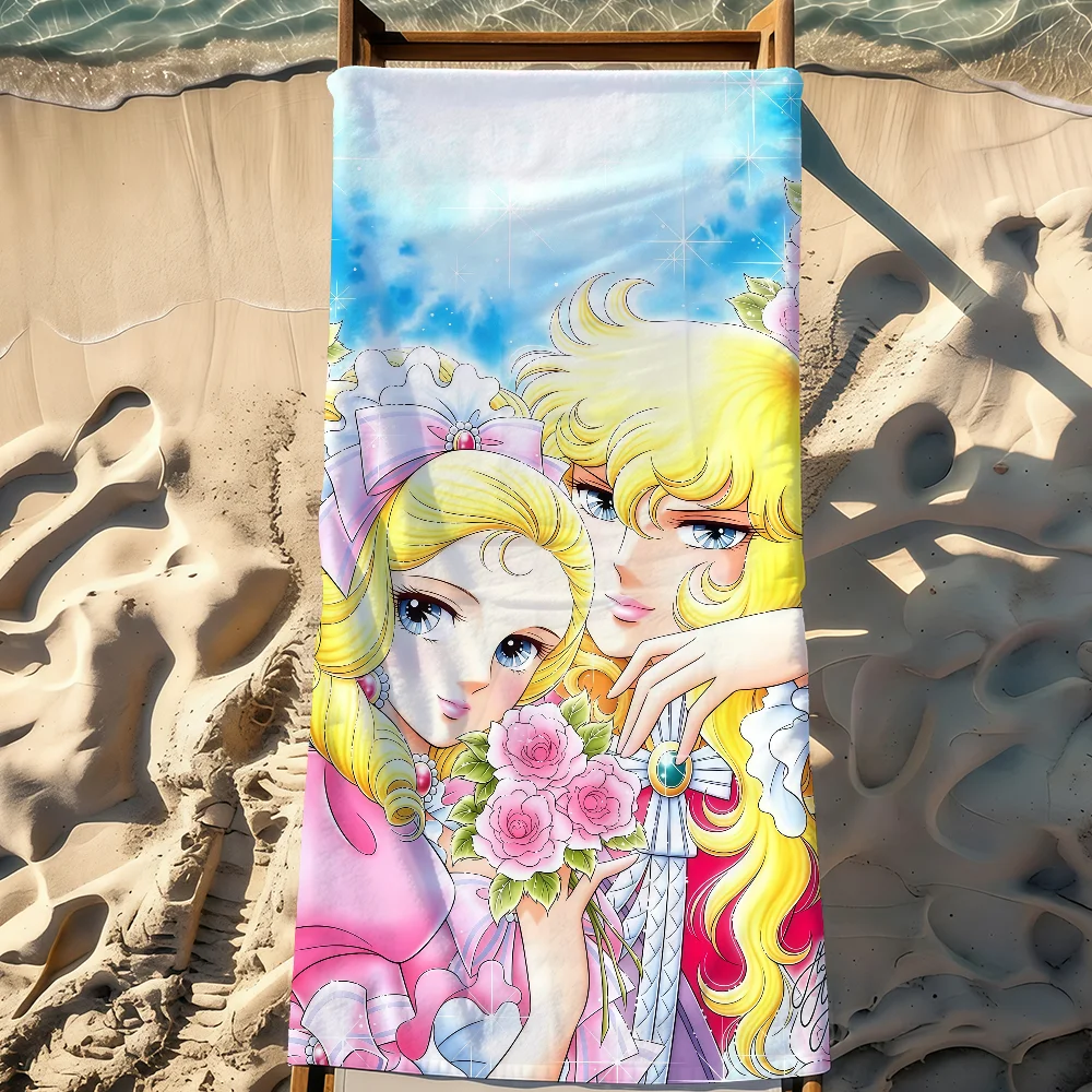 Anime The R-Rose of V-Versailles-S Towel Sports Quick Dry Travel Camping Sandproof Soft Light Large Beach Towel