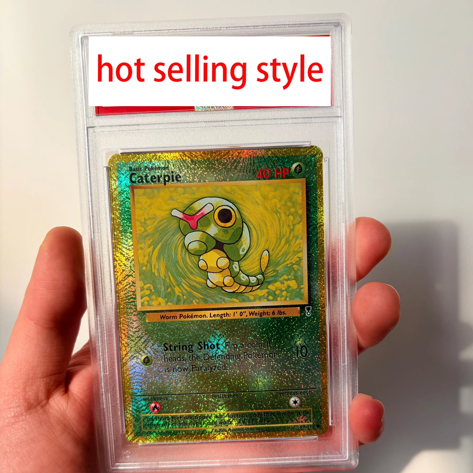 

Diy Self Made Ptcg Caterpie Копия Рейтинг карты Преломление Цвет Flash Ptcg Коллекционная карта Caterpie Аниме Карты Подарочные игрушки