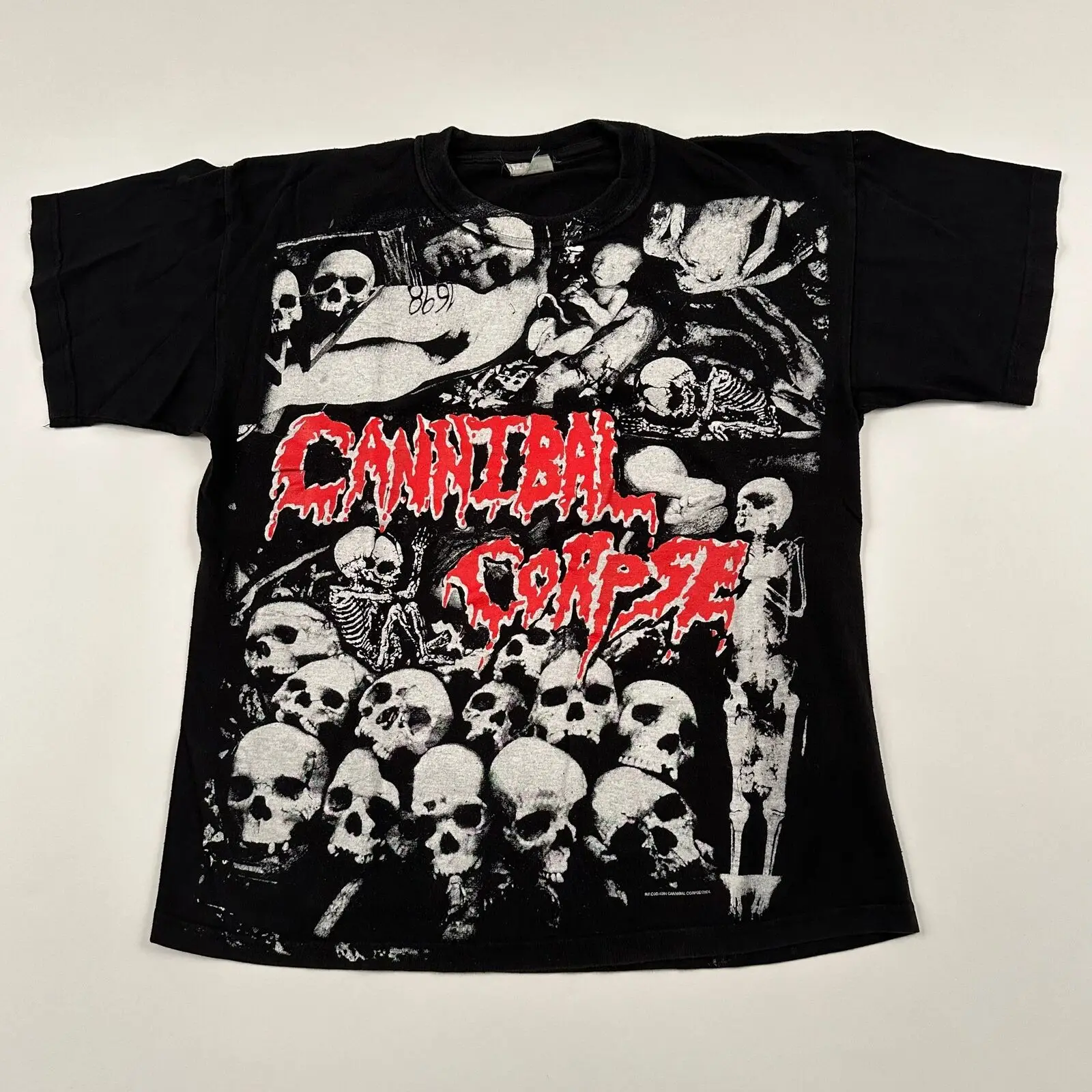 Vintage 2004 Cannibal Corpse T Shirt Large All Over Print