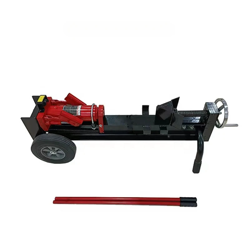 12T Manual Wood Splitter Machine Convenient Firewood Drill Bit Wood Splitter Hydraulic Log Splitter Horizontal Cutting Machine