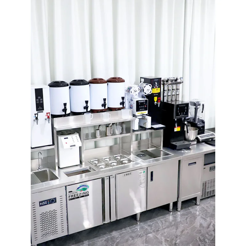 custom.One-stop Solution to Foam Boba/milk Tea Coffee Shop Complete Boba Tea Boba Tea Table