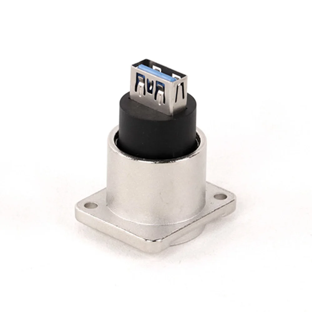 1pc D Type USB3.0 B to A Module Converter Adapter Female to Female Industrial Chassis Socket Panel Mount Connector Welding Free