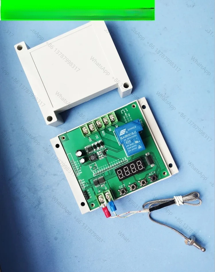 Detecting module, relay switch, cooling serial communication, reading temperature 12V24V W-2 circuit board with casing
