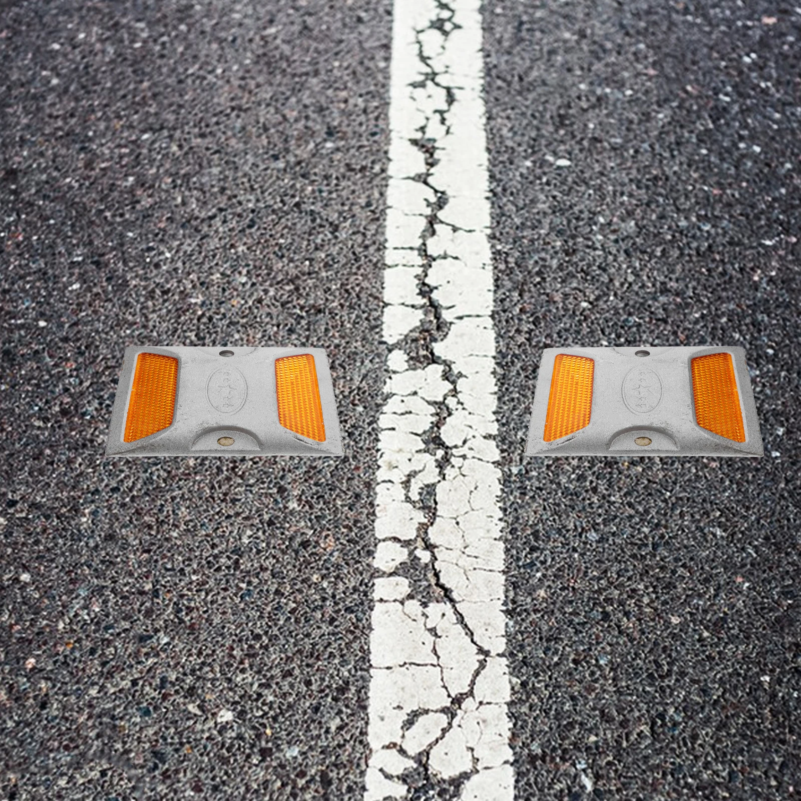 

2Pcs Reflective Road Signs Golf Cart Reflectors Driveway Markers Bumper Mailbox Fence Trailer Side Reflctors Durable Easy