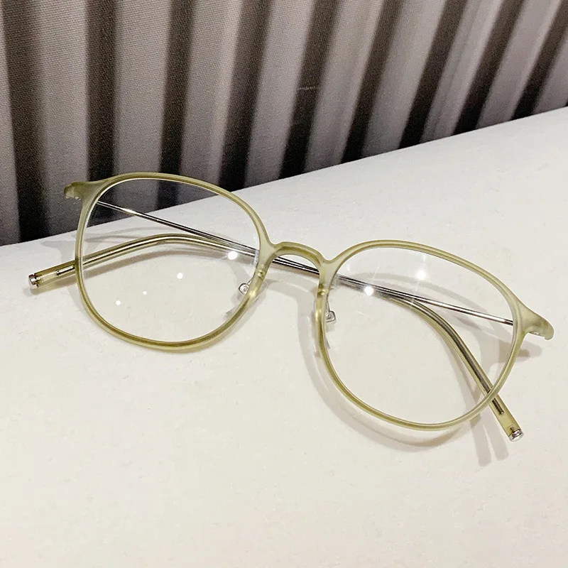 Presbyopie-Brille mit PC + Metallrahmen, runde Schildpatt-Anti-Blaulicht-Brille, 0 Grad, kann zur Dekoration verwendet werden – Detail 3