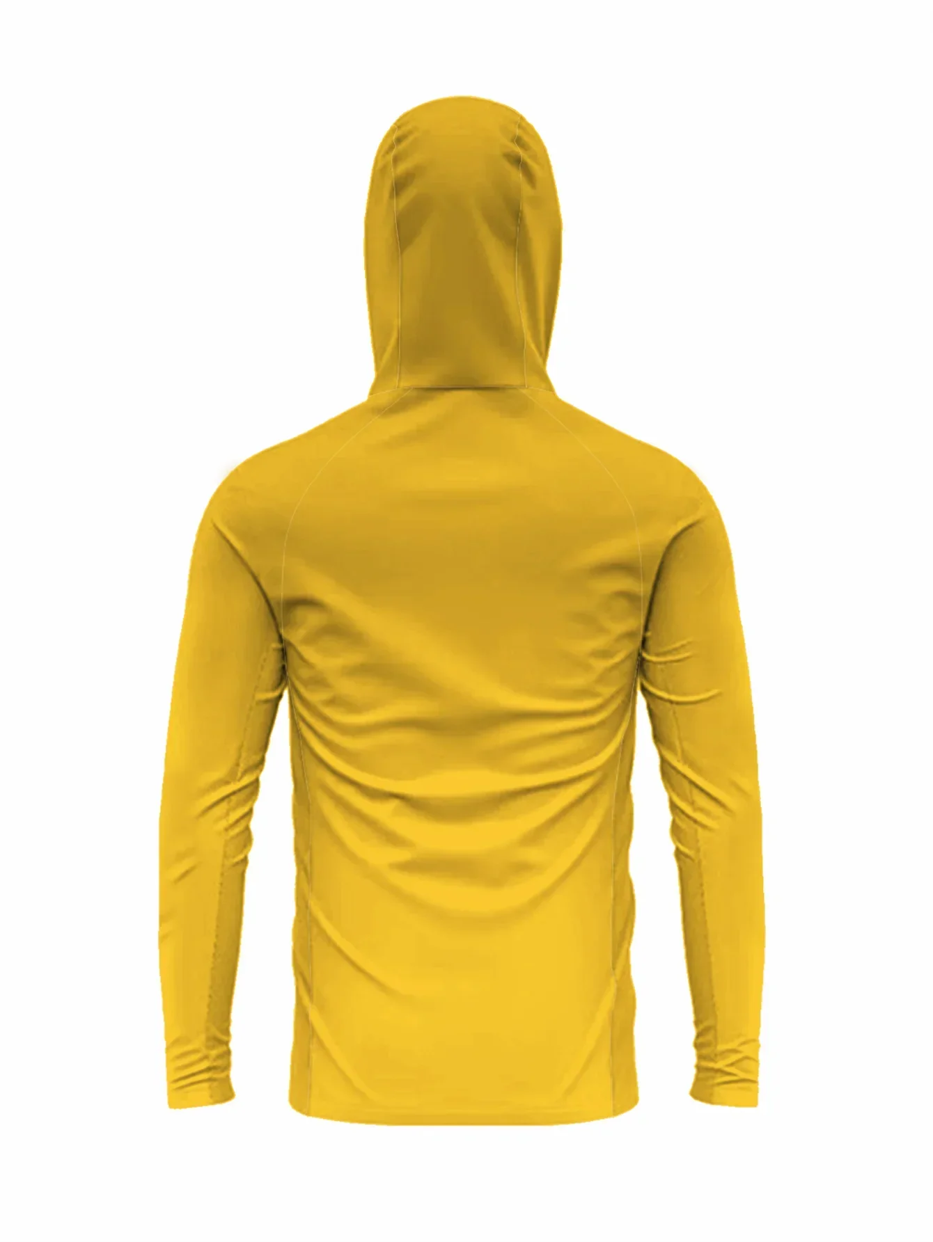 UPF50+ Sonnenschutz-Hoodie für Männer zum Angeln, Dunkel-Ozean-Camouflage-Druck, Gesichtsmaske, schnelltrocknend, leichtes Angel-T-Shirt – Detail 9