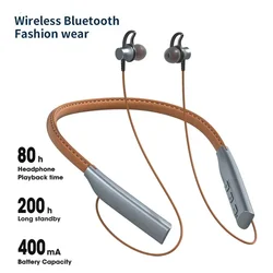 Bluetooth 5.0 Neckband In Ear Headphones IPX5 Sports Wireless Earphones Hifi Stereo Bass Earbuds with SD/TF Card Mode