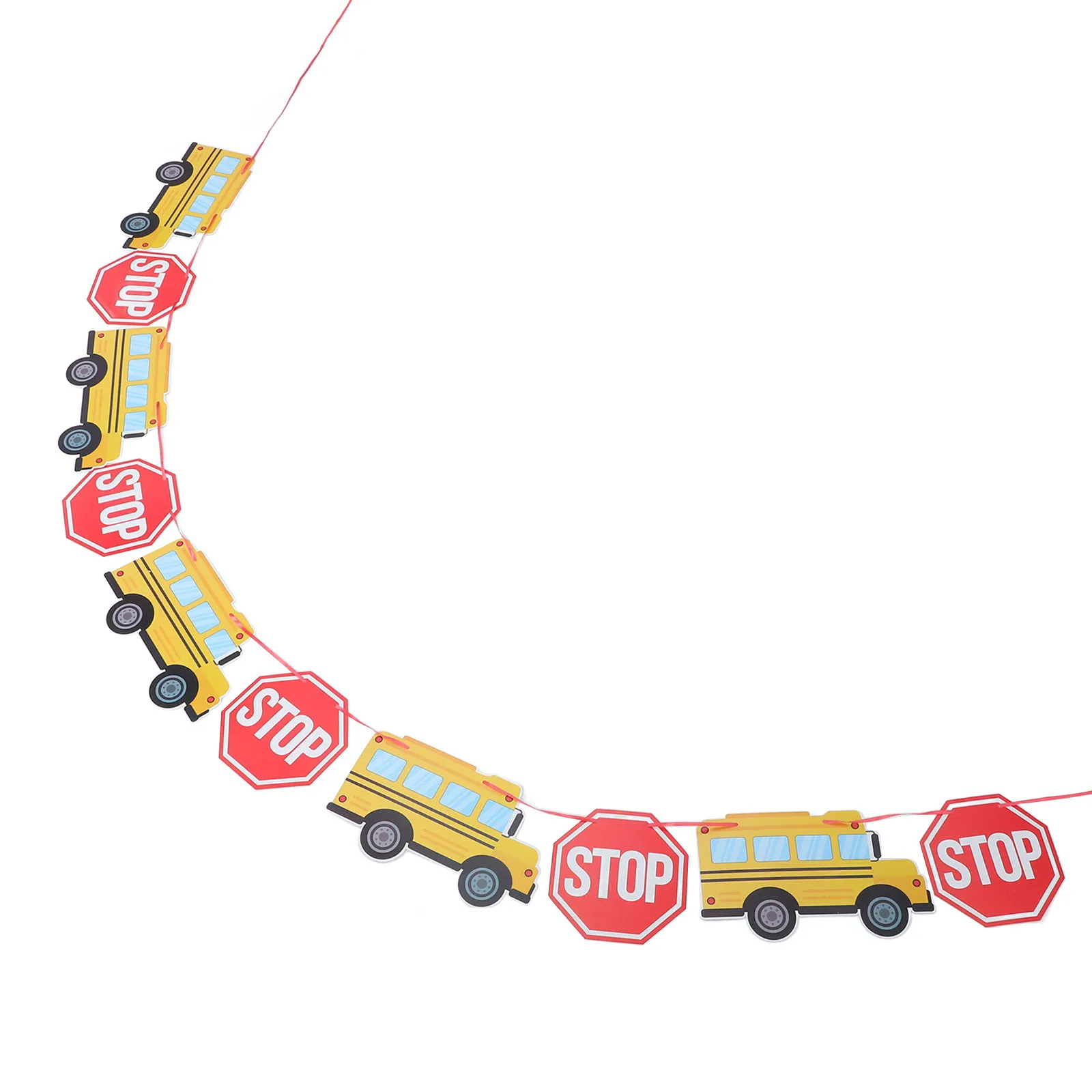 

Back-to-school Banner Balloon Garland The Classroom Decoration Paper Backdrop Office