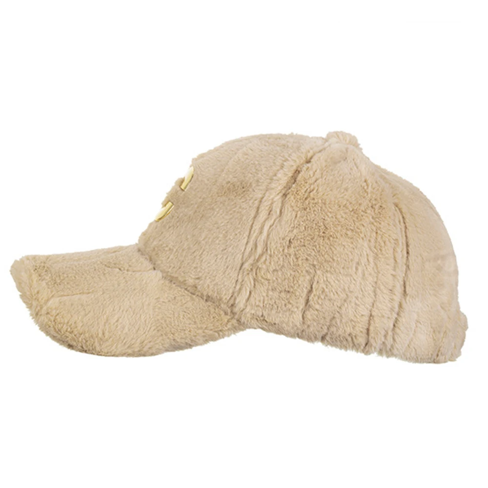 FS Beige Plüsch Winter Baseball Kappe Für Männer Winddicht Outdoor Golf Hut Warme Frauen Hüte Dicke Straße Hip Hop Caps Gorras Hombre