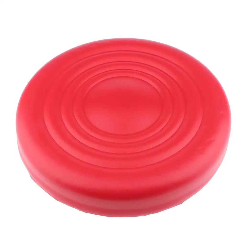 Stool Replacement Seat Cushion Leather Round for Coffee Seat Cushion Barstools - Red