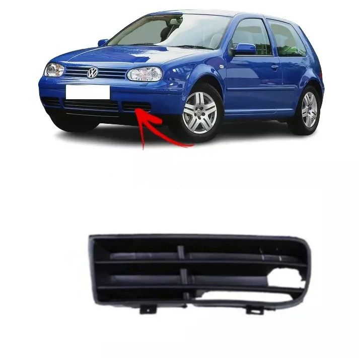

Front Bumper Grille Fog Light Lower Grille Cover Car Accessories Plastic Black Fit For Volkswagen Golf Mk4 Right Right Side