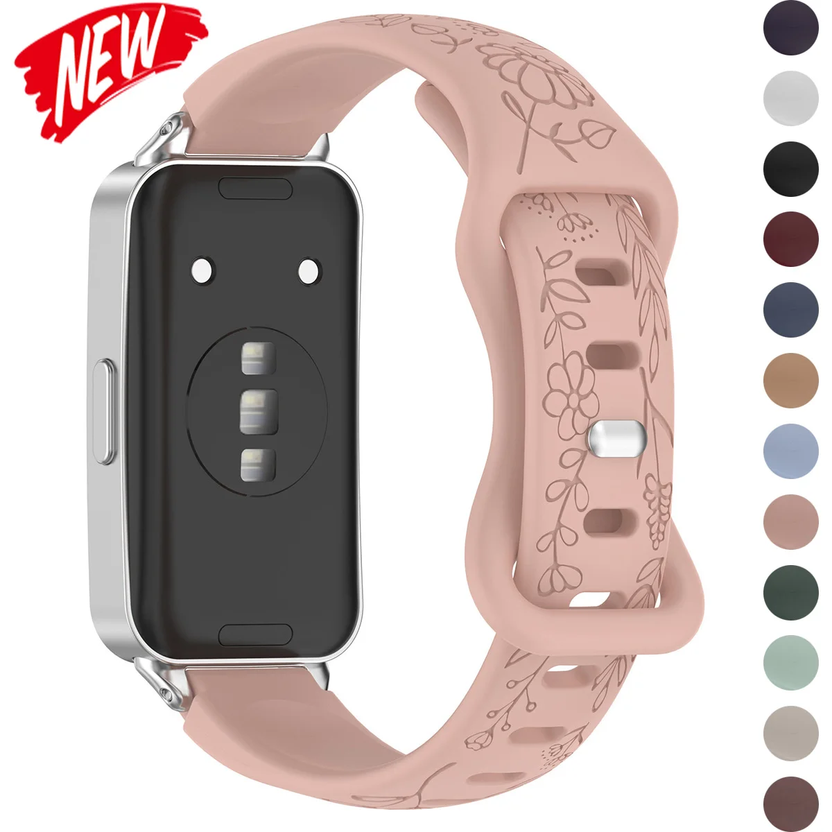 Sonnenblumen-Musterarmband für Huawei Band 11/11Pro, austauschbares, verstellbares Armband für Huawei Watch 10 8 9, weiches Armband