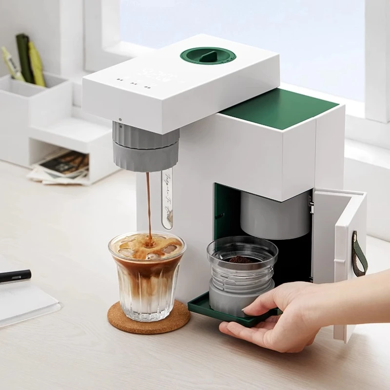 Portable Coffee Machine Full Semi-automatic Household Small Outdoor Camping and Grinding Machine Cafetera Expreso